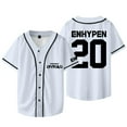 thumbnail image 1 of Kpop ENHYPEN Baseball Jacket Tee Walk The Line World Tour Merch Jersey Unisex Short Sleeve T-Shirts, 1 of 6