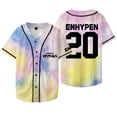thumbnail image 1 of Kpop ENHYPEN Baseball Jacket Tee Walk The Line World Tour Merch Jersey Unisex Short Sleeve T-Shirts, 1 of 6