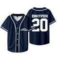thumbnail image 1 of Kpop ENHYPEN Baseball Jacket Tee Walk The Line World Tour Merch Jersey Unisex Short Sleeve T-Shirts, 1 of 6
