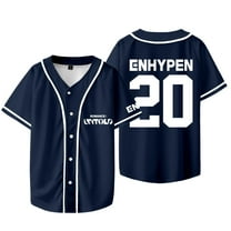 Kpop ENHYPEN Baseball Jacket Tee Walk The Line World Tour Merch Jersey Unisex Short Sleeve T-Shirts