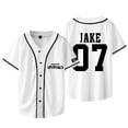 thumbnail image 1 of Kpop ENHYPEN Jake Baseball Jacket Tee Walk The Line World Tour Merch Unisex Short Sleeve T-Shirts, 1 of 6