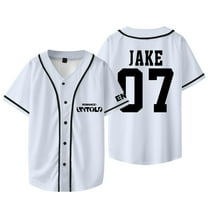 Kpop ENHYPEN Jake Baseball Jacket Tee Walk The Line World Tour Merch Unisex Short Sleeve T-Shirts