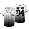 thumbnail image 1 of Kpop ENHYPEN Jungwon Baseball Jacket Tee Walk The Line World Tour Merch Unisex Short Sleeve T-Shirts, 1 of 6