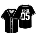 thumbnail image 1 of Kpop ENHYPEN Niki Baseball Jacket Tee Walk The Line World Tour Merch Unisex Short Sleeve T-Shirts, 1 of 6