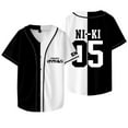 thumbnail image 1 of Kpop ENHYPEN Niki Baseball Jacket Tee Walk The Line World Tour Merch Unisex Short Sleeve T-Shirts, 1 of 5