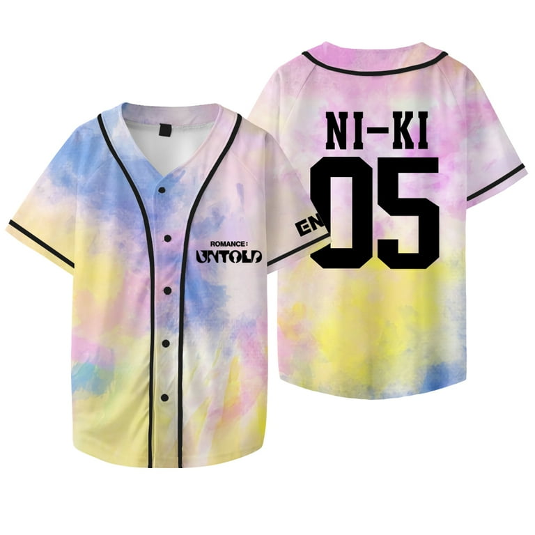 Kpop ENHYPEN Niki Baseball Jacket Tee Walk The Line World