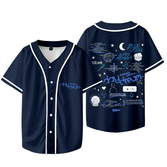 Kpop ENHYPEN Romance Untold Daydream Merch Baseball Jacket Tee Cosplay Unisex Short Sleeve T-Shirts