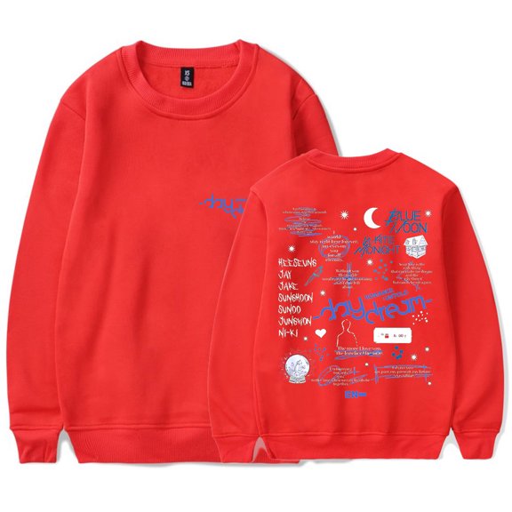 Kpop ENHYPEN Romance Untold Daydream Merch Long Sleeve Tee Unisex Fashion Crewneck Sweatshirts