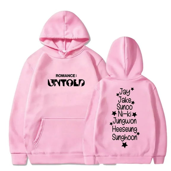 Kpop ENHYPEN Romance Untold Merch Hoodies Cosplay Unisex Fashion Streetwear Hooded Sweatshirts