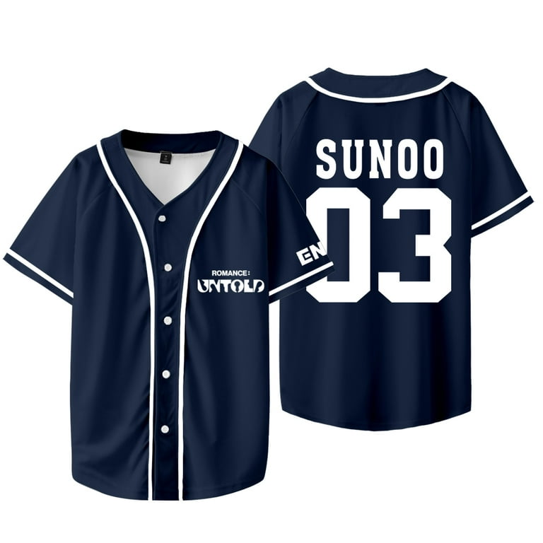 Kpop ENHYPEN Sunoo Baseball Jacket Tee Walk The Line World
