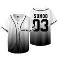 thumbnail image 1 of Kpop ENHYPEN Sunoo Baseball Jacket Tee Walk The Line World Tour Merch Unisex Short Sleeve T-Shirts, 1 of 6