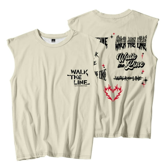 Kpop ENHYPEN Walk The Line World Tour Merch Sleeveless T-Shirts Women Men Fashion Tank Tops
