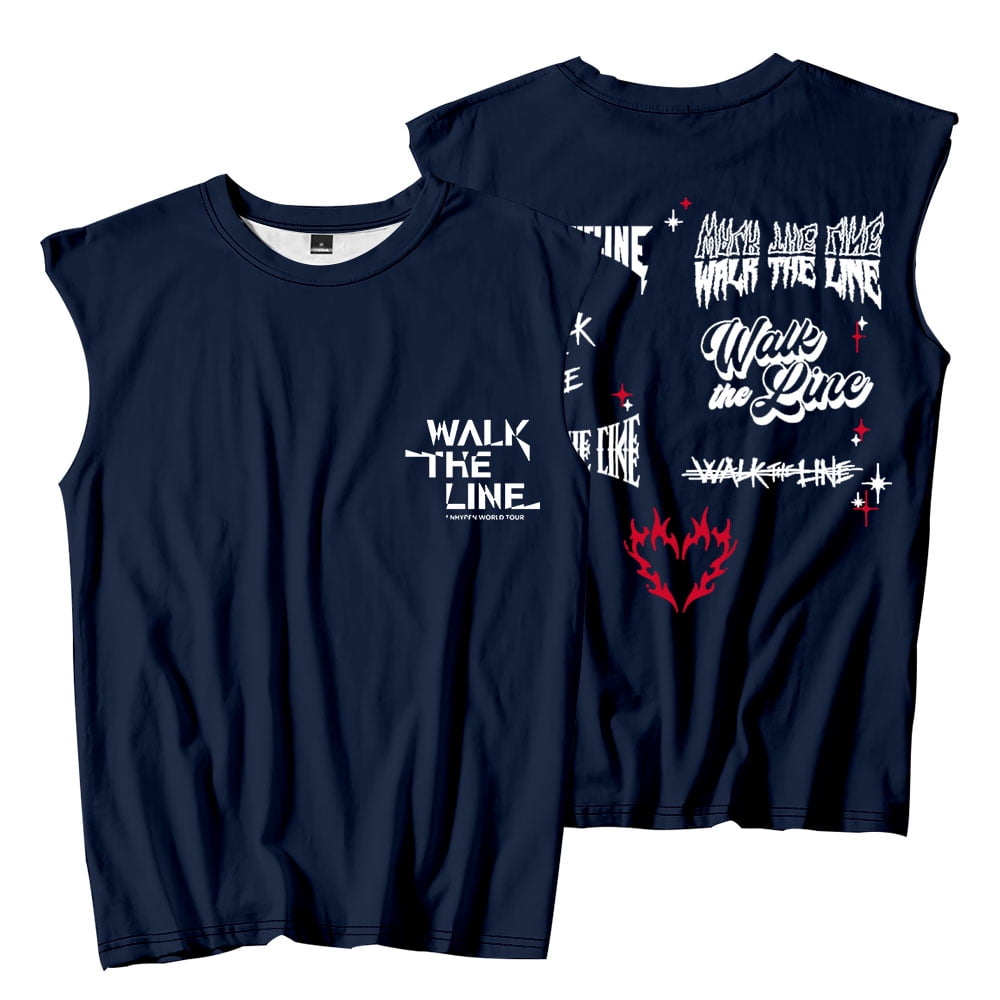 ENHYPEN walk the line Tシャツ ENHYPEN World Tour WALK THE LINE T-shirt (Fan-made