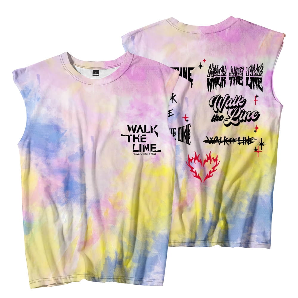 Kpop ENHYPEN Walk The Line World Tour Merch Sleeveless T