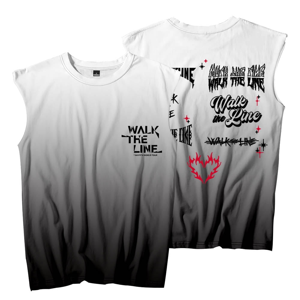 Kpop ENHYPEN Walk The Line World Tour Merch Sleeveless T