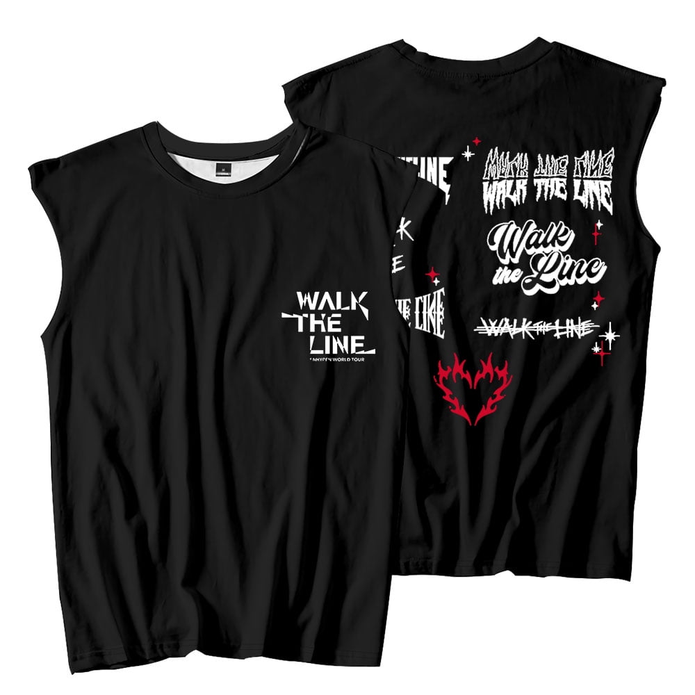 ENHYPEN walk the line Tシャツ HOT!! Enhypen Walk The Line Tour T-Shirt Kpop Concert Merch