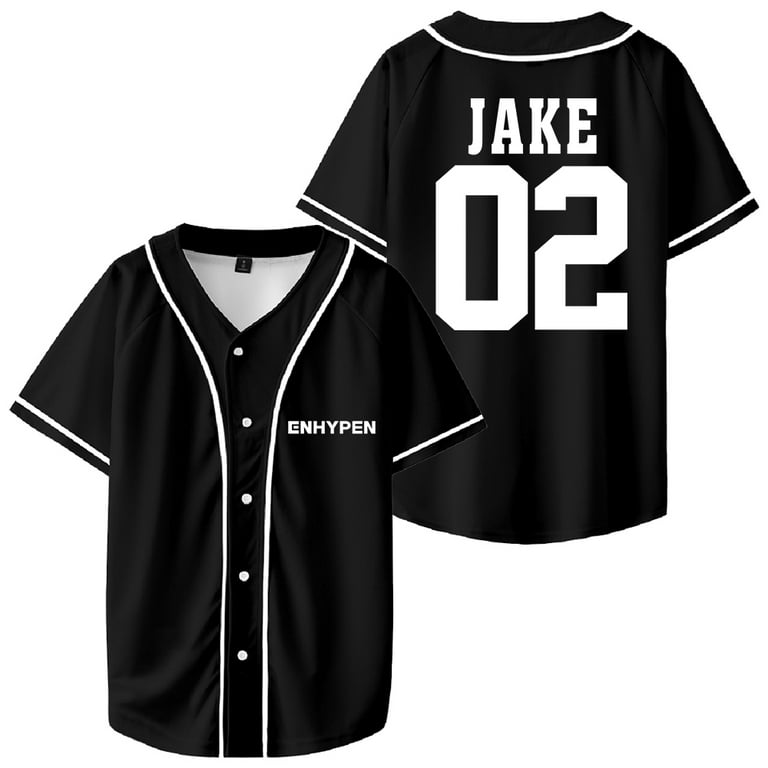 K-POP・アジア ENHYPEN kpopmerch JAKE Kpop Enhypen JAKE Merch Baseball Jersey Tops Short Sleeve