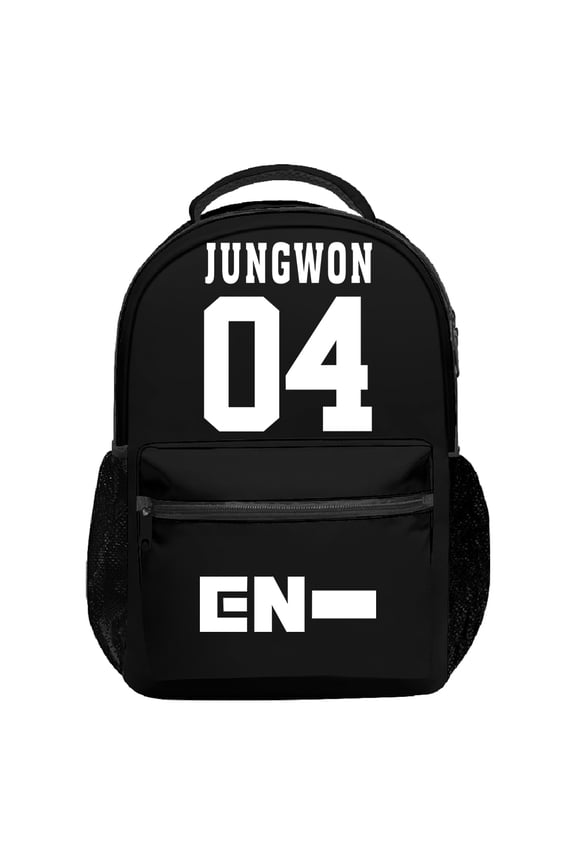 Kpop Enhypen JUNGWON Backpack 2025 Walk Line World Tour Packsack Women Men Outdoor Rucksack Travel Bag