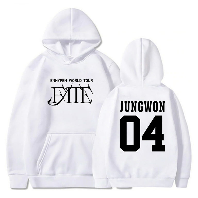 Kpop Enhypen JUNGWON Merch FATE World Tour Hoodie Long Sleeve