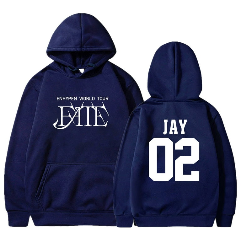 Kpop Enhypen Jay Merch FATE World Tour Hoodie Long Sleeve