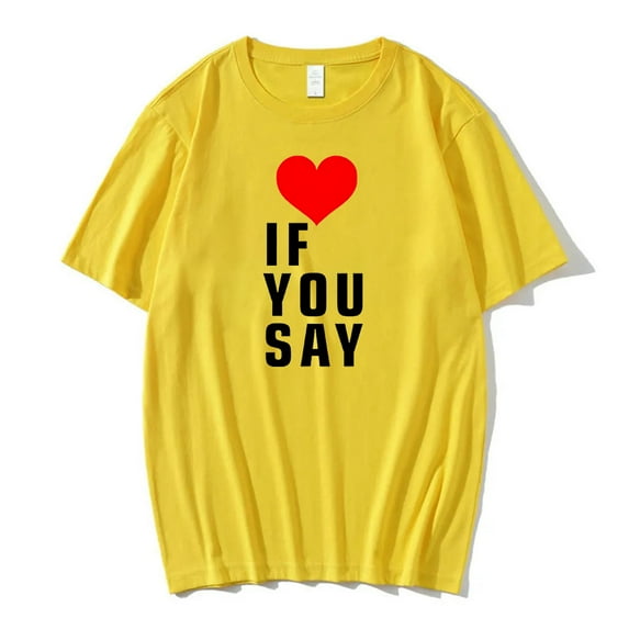 Kpop Enhypen Love If You Say T-shirt Short Sleeve Cotton Tee Women Men Streetwear Tops