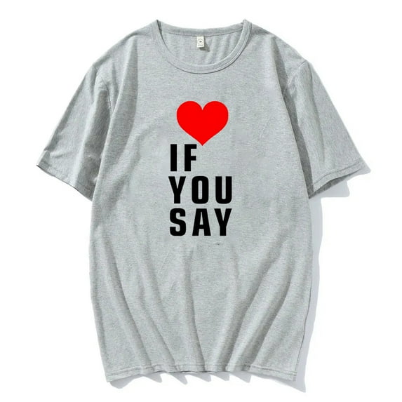 Kpop Enhypen Love If You Say T-shirt Short Sleeve Cotton Tee Women Men Streetwear Tops