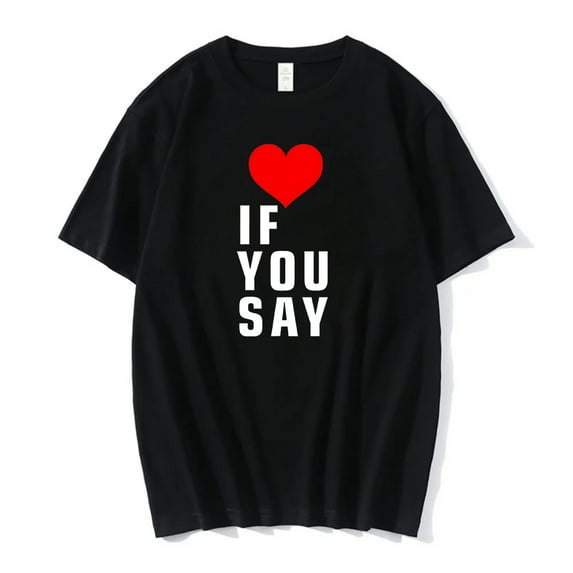 Kpop Enhypen Love If You Say T-shirt Short Sleeve Cotton Tee Women Men Streetwear Tops
