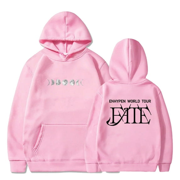 Kpop Enhypen Merch FATE World Tour Hoodie Long Sleeve Streetwear Women Men Hooded Sweatshirt