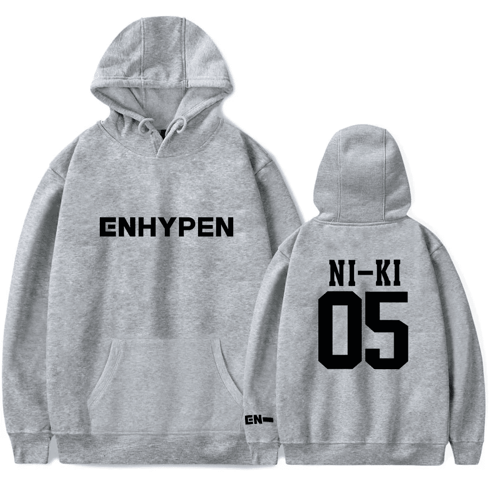 Kpop Enhypen Merch Hoodie NI-KI 05 Hoodie Women Men Long