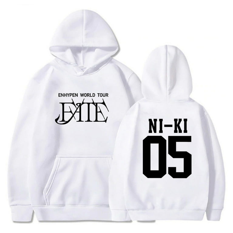 Kpop Enhypen NI-KI Merch FATE World Tour Hoodie Long Sleeve