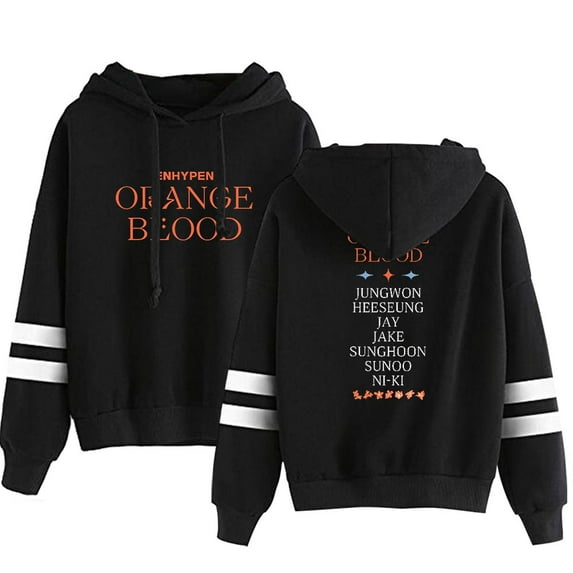 Kpop Enhypen Orange Blood Merch Men/Women Hoodie Streetwear Sweatshirt Long Sleeve Hooded
