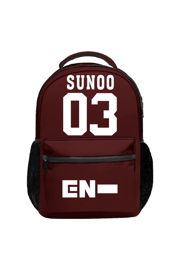 Kpop Enhypen SUNOO Merch Backpack 2025 Walk Line World Tour Packsack Women Men Outdoor Rucksack Travel Bag