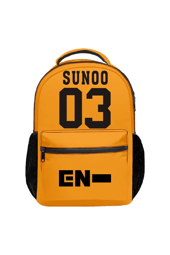 Kpop Enhypen SUNOO Merch Backpack 2025 Walk Line World Tour Packsack Women Men Outdoor Rucksack Travel Bag