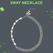 Kpop Enhypen Sadame Merch 2way Necklace Pearl Beads Chain Bracelet
