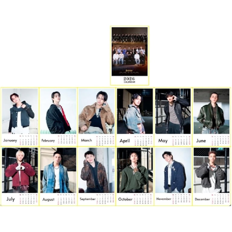 Kpop Fan - Inspired 2026 Desk Calendar - Bangtan/Stray/Seventeen