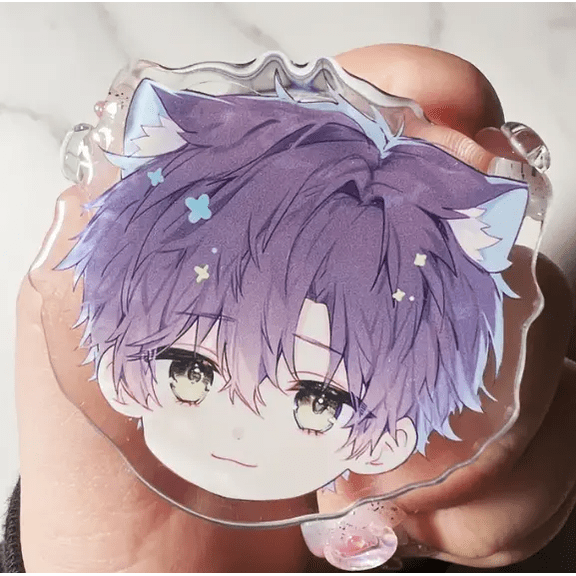 Kpop Fan Phone Grip, 7 Members Inspired, Cute Idol Phone Holder