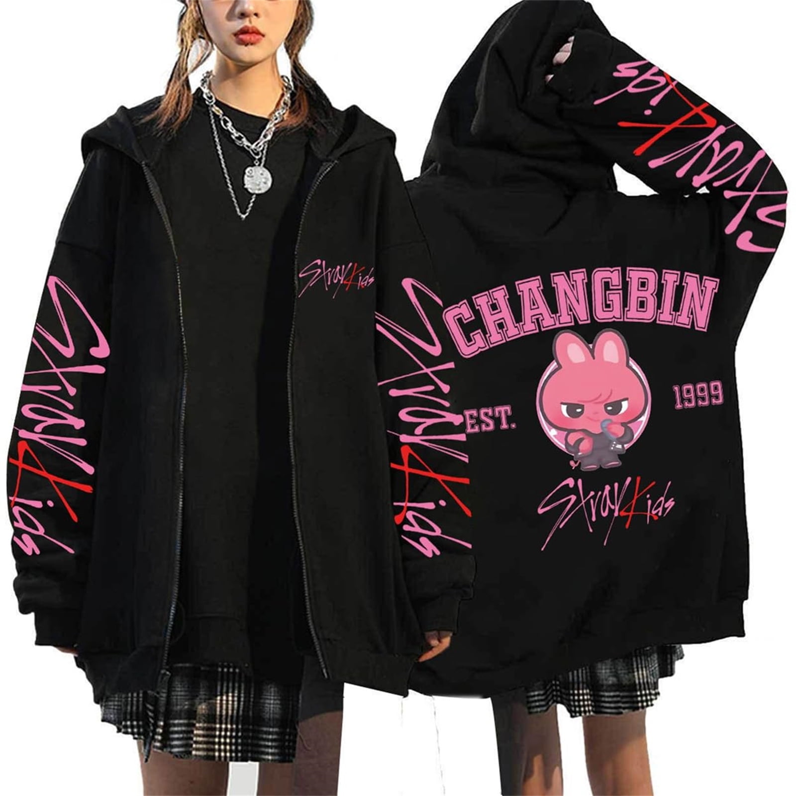 Kpop Felix Fan Skzoo Collection Hoodie Jacket Cool Casual Wear for ...