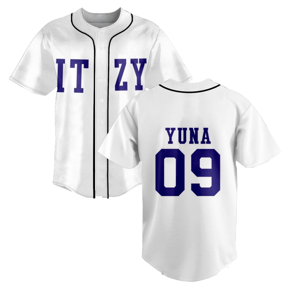 Kpop ITZY None of My Business Merch Baseball Jersey VNeck Tshirt Hip