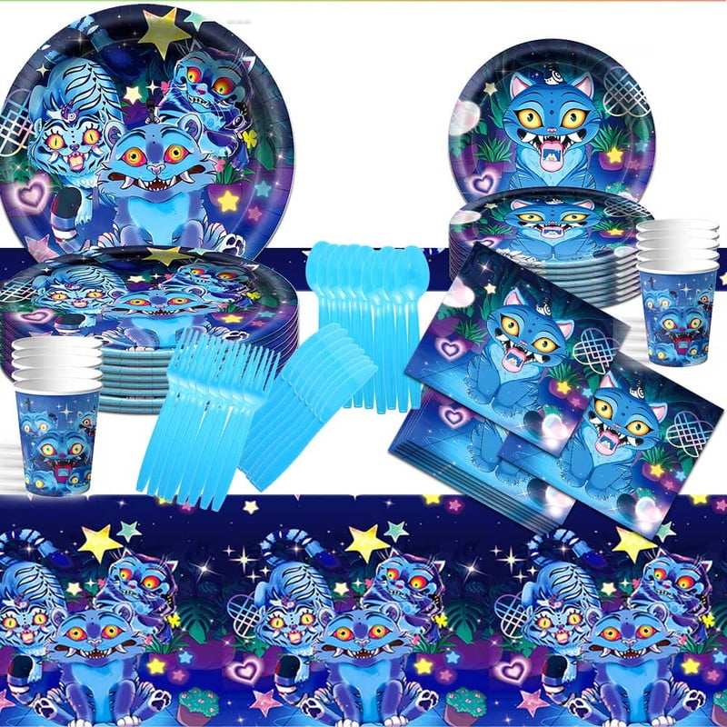 Kpop Idol Derpy Party Tableware Set Plates Cup Kit Birthday