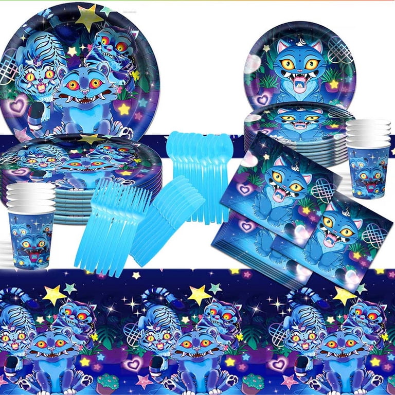 Kpop Idol Derpy Party Tableware Set Plates Cup Kit Birthday