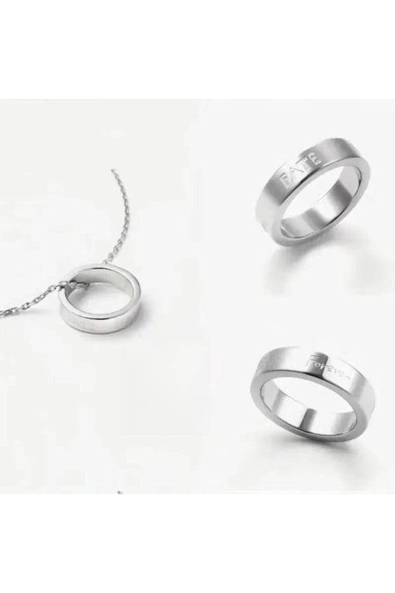 Kpop Idol ENHYPEN ROMANCE UNTOLD Ringnecklace ENGENE Member Charm Rings Necklaces Gift