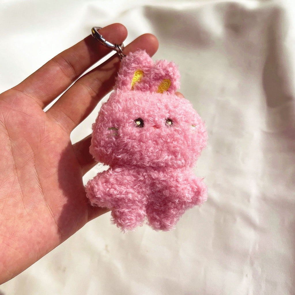 アイドル FLUFFY KEYRING Newjeans Kpop Idol Newjeans Bunini Doll Keyring Plush Keychain Rabbit