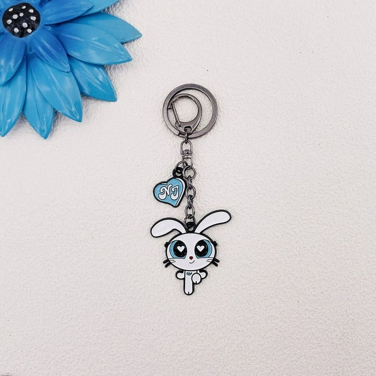 アイドル KEYRING & POUCH HAN TATIPUNG Kpop Idol Newjeans Bunnies The Powerpuff Girls × NJ Metal