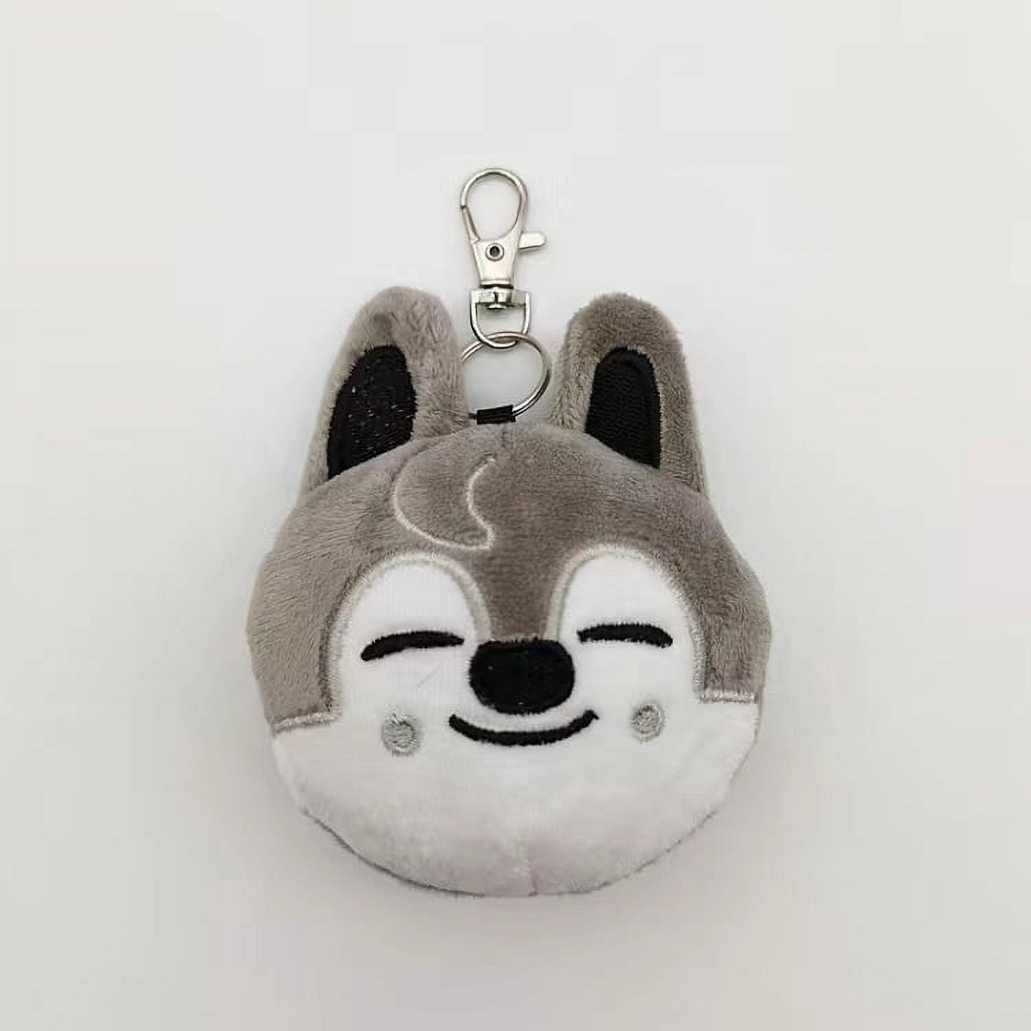 Kpop Idol Stray Kids Cute cartoon Face Plush Keyring Doll Keychains