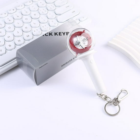 Kpop Idol Stray Kids Lightstick Keyring Skz Mini Glow Stick Keychains Pendant Stay Gift