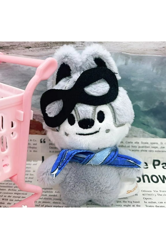 Kpop Idol Stray Kids Pilot Doll FM Plush Key Ring SKZ Felix I.N Bangchan Stuffed Dolls Bag Charm Pendant