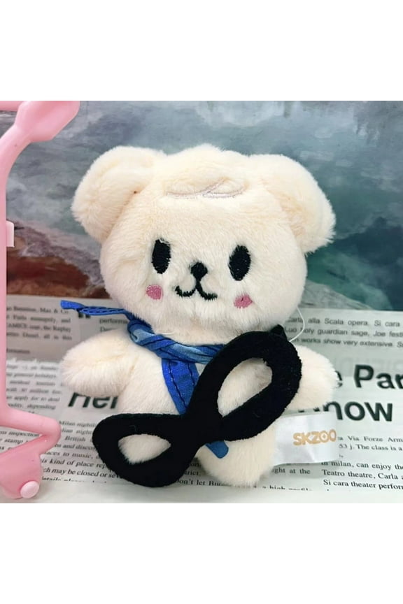 Kpop Idol Stray Kids Pilot Doll FM Plush Key Ring SKZ Felix I.N Bangchan Stuffed Dolls Bag Charm Pendant