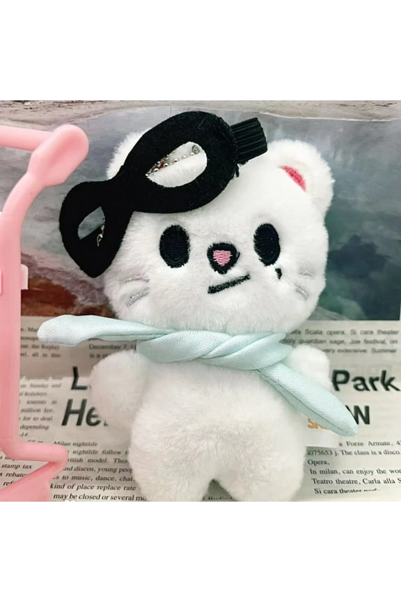 Kpop Idol Stray Kids Pilot Doll FM Plush Key Ring SKZ Felix I.N Bangchan Stuffed Dolls Bag Charm Pendant