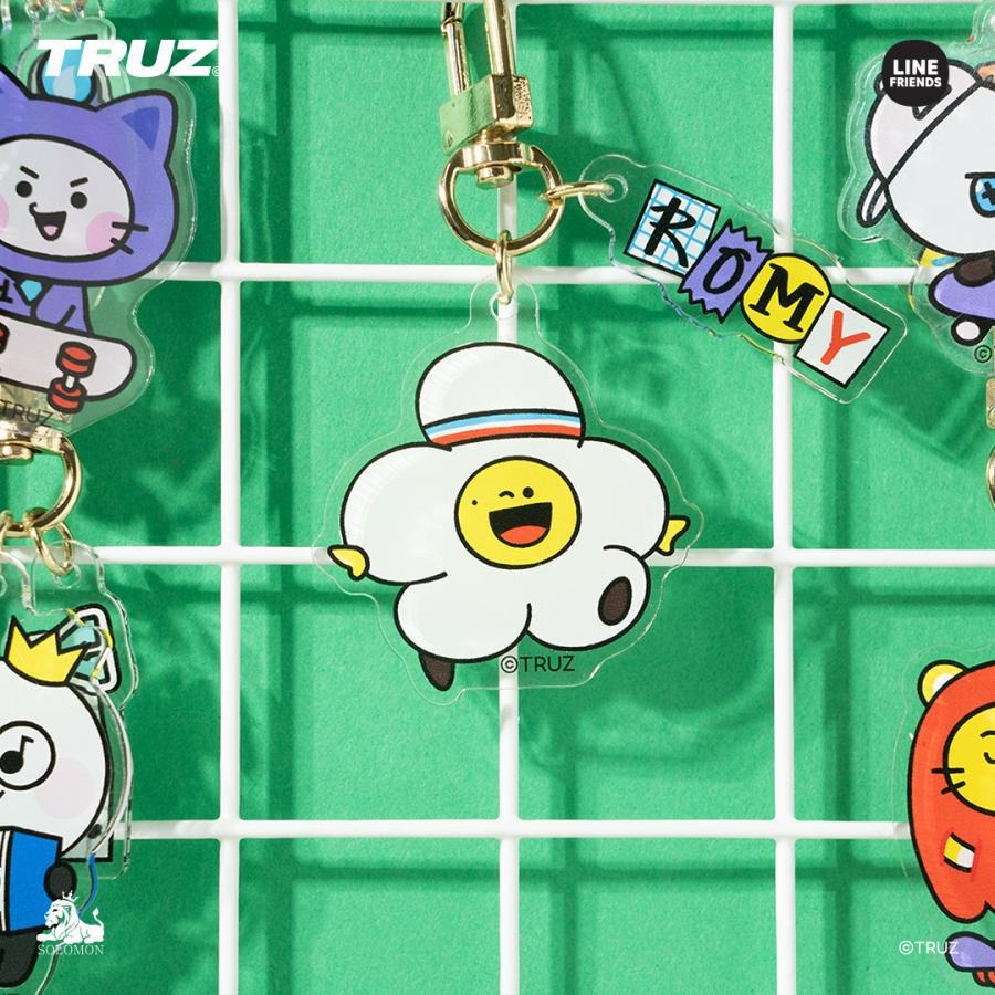 Idol Keychains Kpop Idol TREASURE Cute Cartoon Characters TRUZ Keychains Acrylic ...