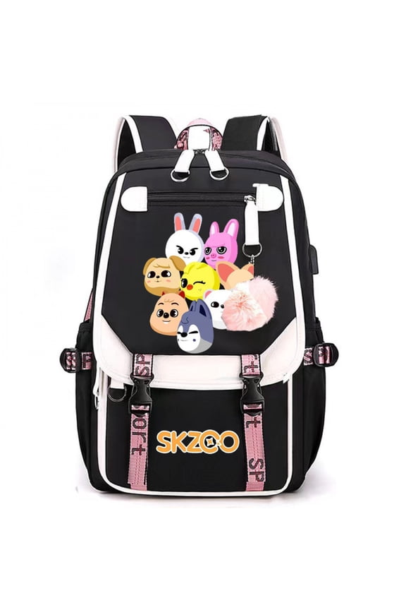 Kpop-Inspired Cartoon Animal Backpack – Cute Korean Style Aesthetic Daypack
